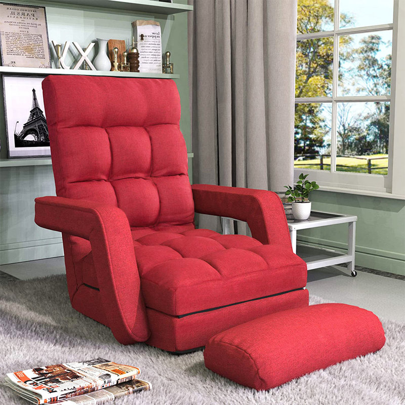 Latitude Run Chaise Lounge, Folding Lazy Sofa Floor Chair 5-Position